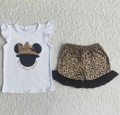A13-10 Baby Girls  Summer Short Sleeve Shorts Sets