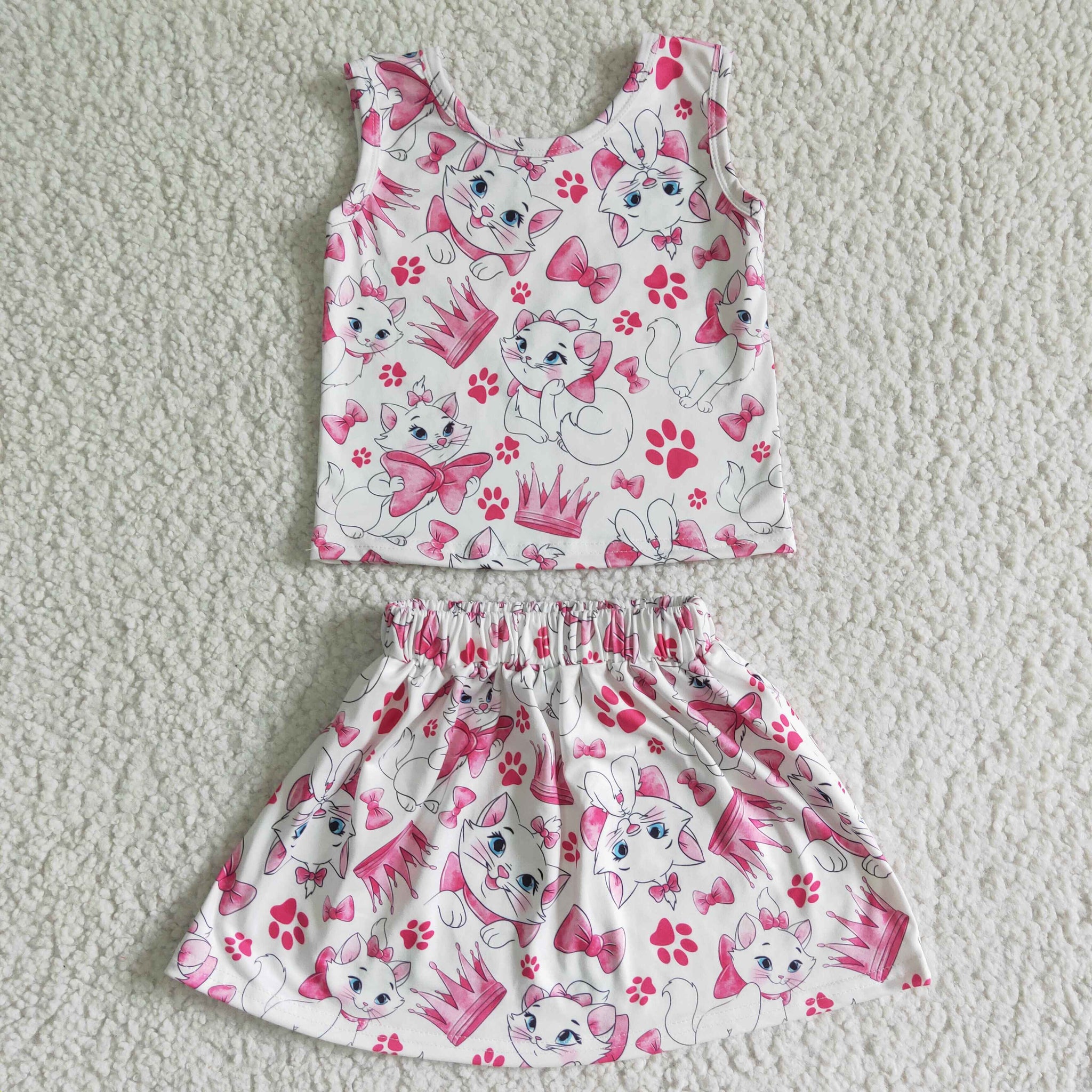 GSD0041 Baby Girls  Summer Short Sleeve Shorts Sets