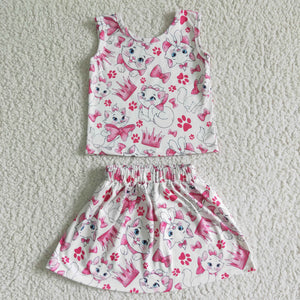 GSD0041 Baby Girls  Summer Short Sleeve Shorts Sets