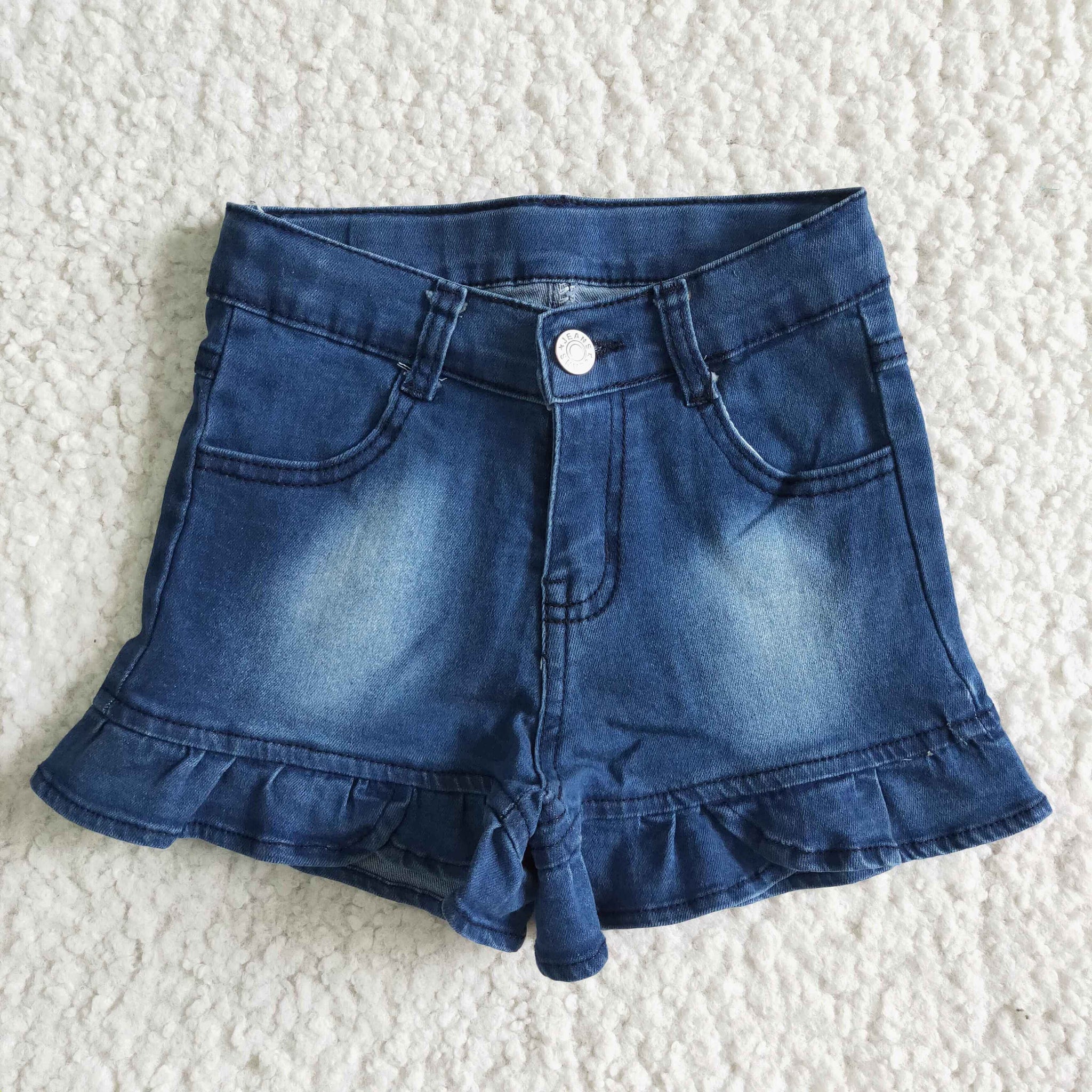 B6-16 Sequins Jeans Shorts Pants