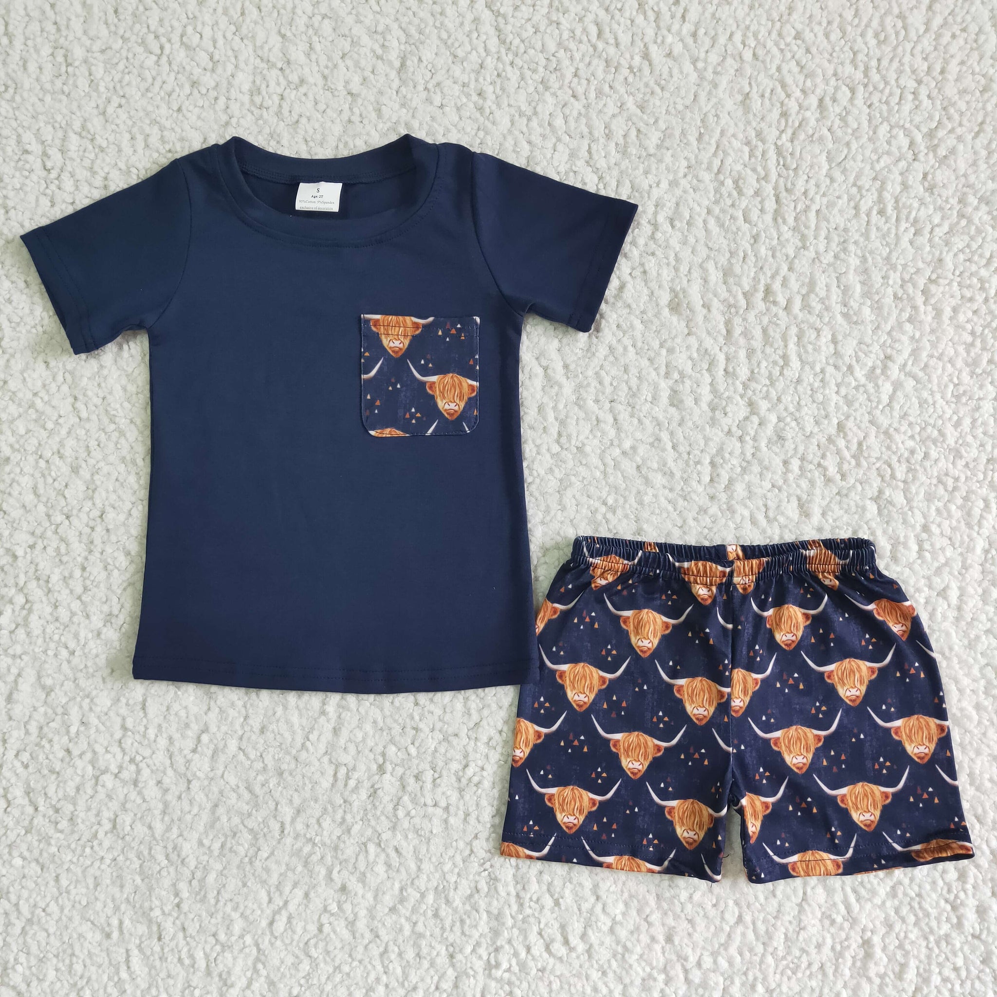 BSSO0035 Baby Boys  Summer Shorts Sets