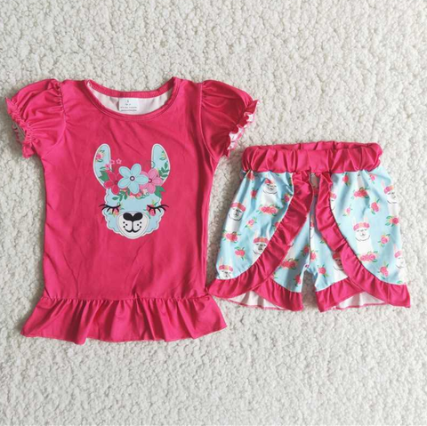 Baby Girls Summer Short Sleeve And Skirt Sets