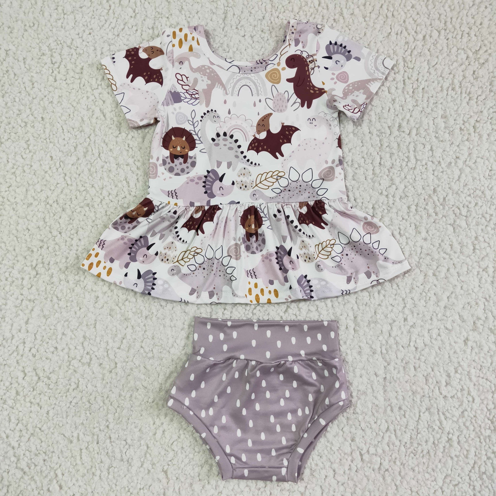 GBO0031 Newborn Infant Baby Girls Bummies Sets