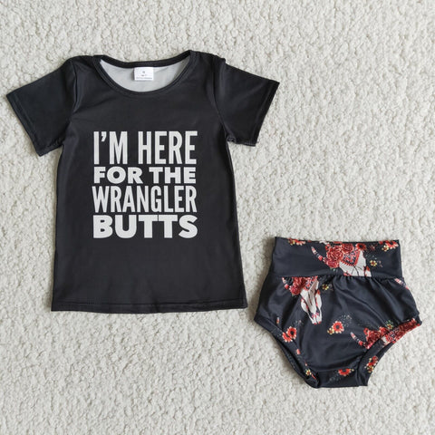 A7-8 Summer l Newborn Infant Baby Girls Bummies Sets