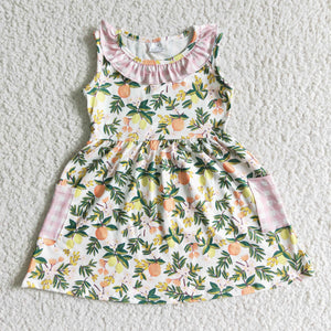 GSD0062 Baby Girls  Sleeve Flower  Dress