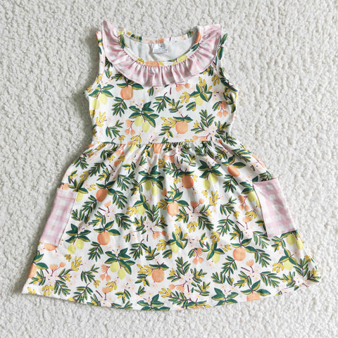 GSD0062 Baby Girls  Sleeve Flower  Dress
