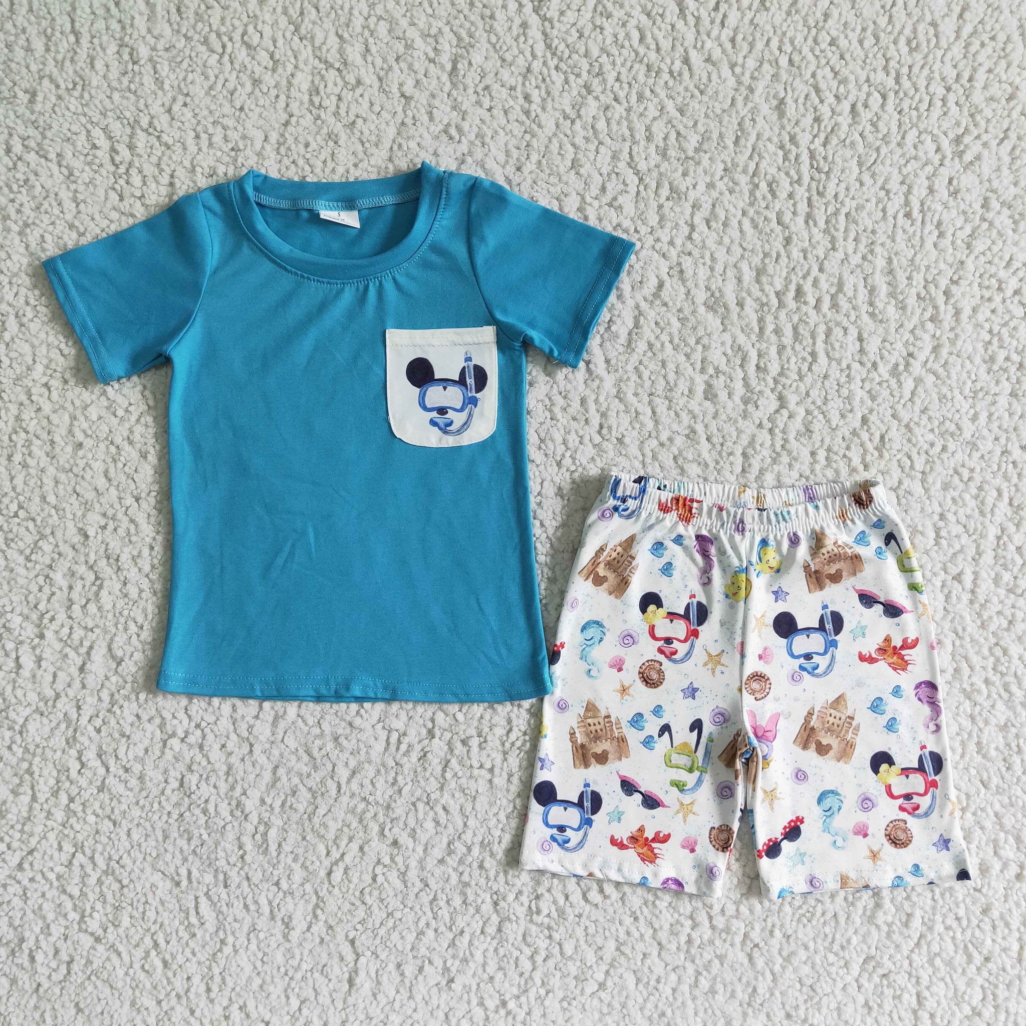 BSSO0038 Baby Boys Summer Shorts Sets