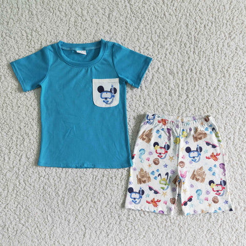 BSSO0038 Baby Boys Summer Shorts Sets