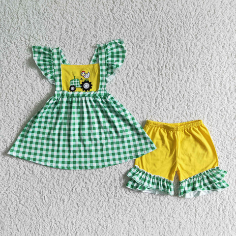 GSSO0056 Baby Girls  Short Sleeve Shorts Sets