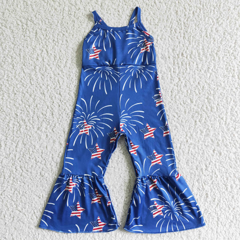 SR0055 4th July Baby Summer  Infant romber