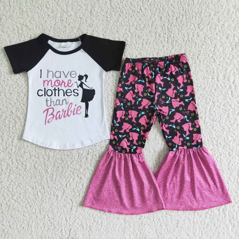 A11-10 Baby Short Sleeve and Bell Bottoms Pants Sets
