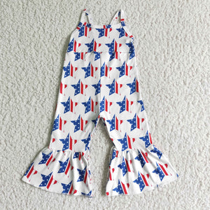 SR0057 4th July Baby Summer  Infant romber