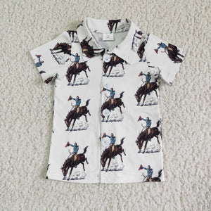 Horse riding  Boys Shirt
