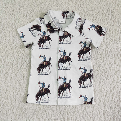 Horse riding  Boys Shirt