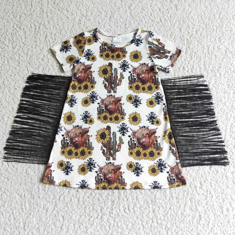 GSD0084 Baby Girls tassel dress