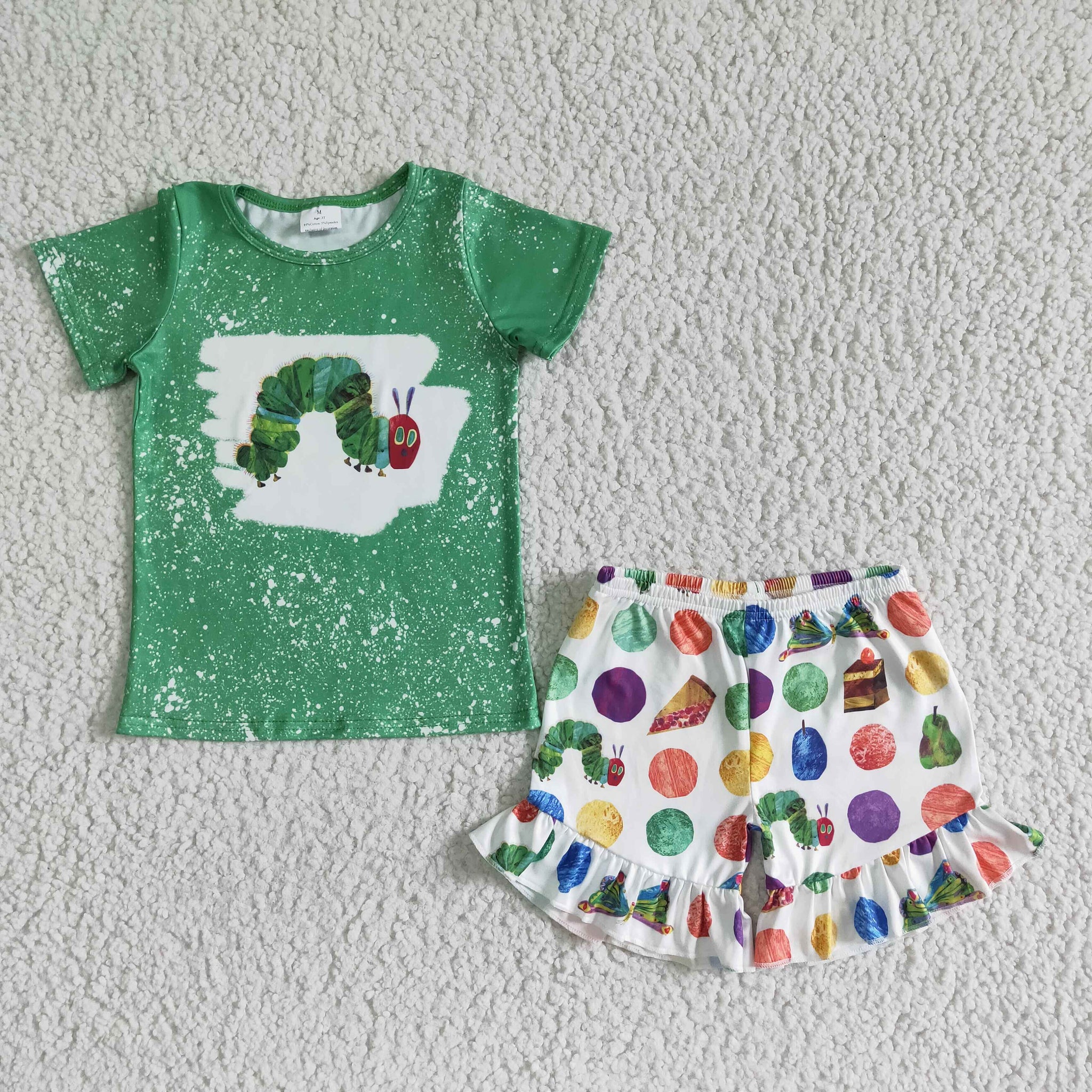 GSSO0108 Baby Girls  Short Sleeve Shorts Sets