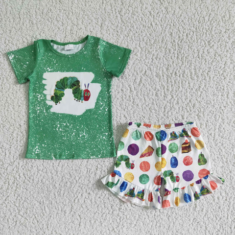 GSSO0108 Baby Girls  Short Sleeve Shorts Sets