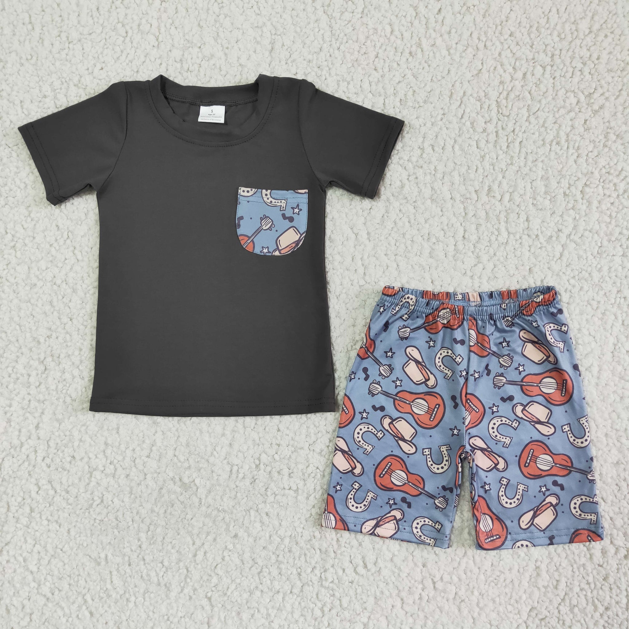 BSSO0075 Baby Boys  Summer Shorts Sets