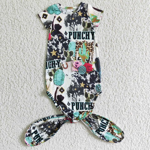 NB0008 Punchy Baby girls gown for sleepwear