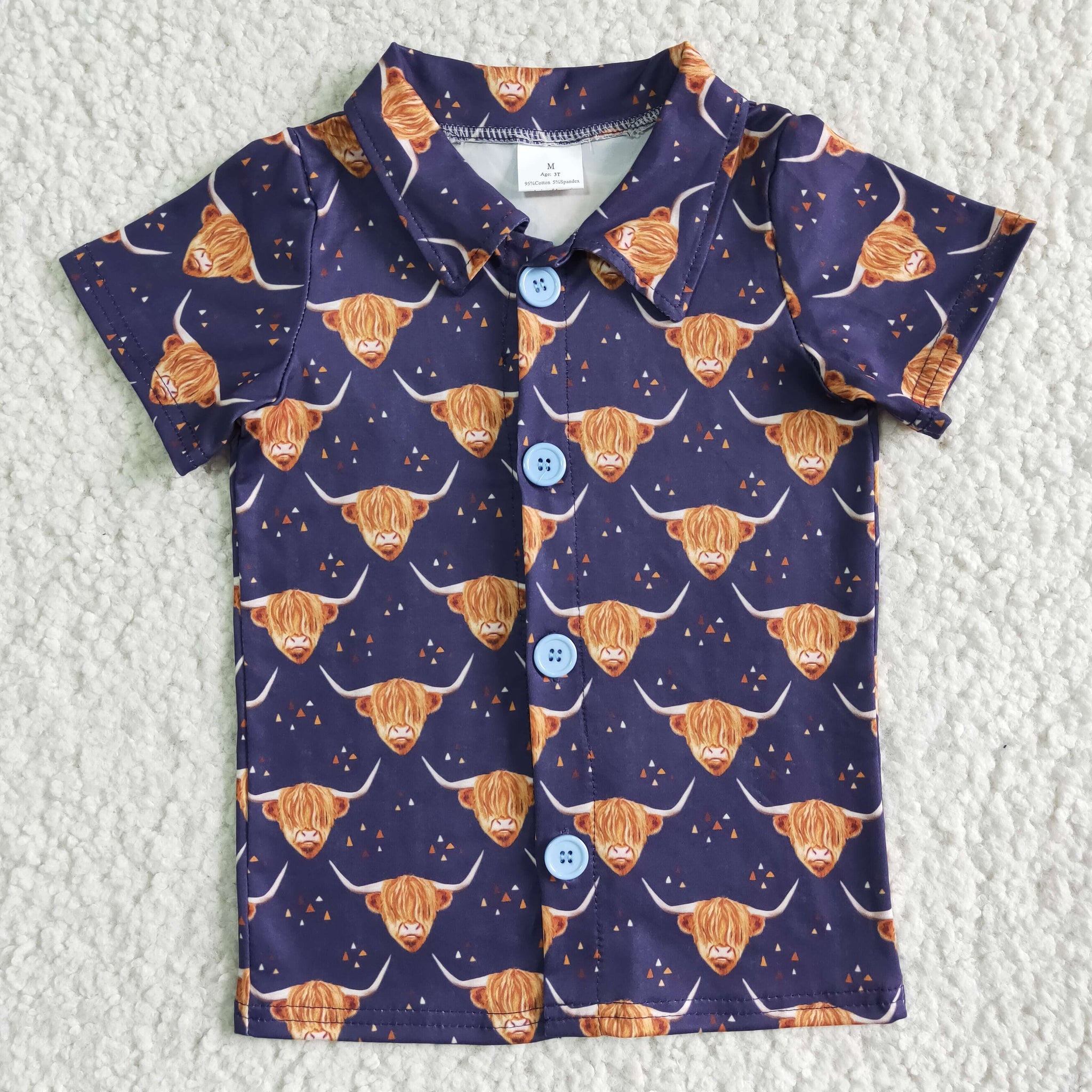 Boys Shirt  with cow print