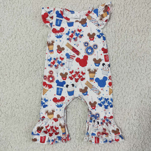 SR0047 Cartoon Infant Baby Girls Romber