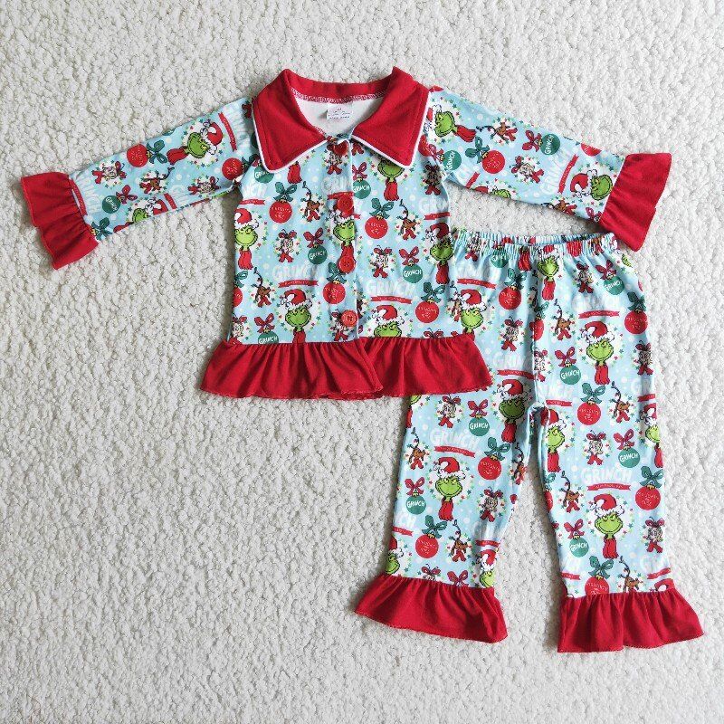 Christmas Girl Winter Pajama Set
