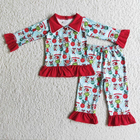 Christmas Girl Winter Pajama Set
