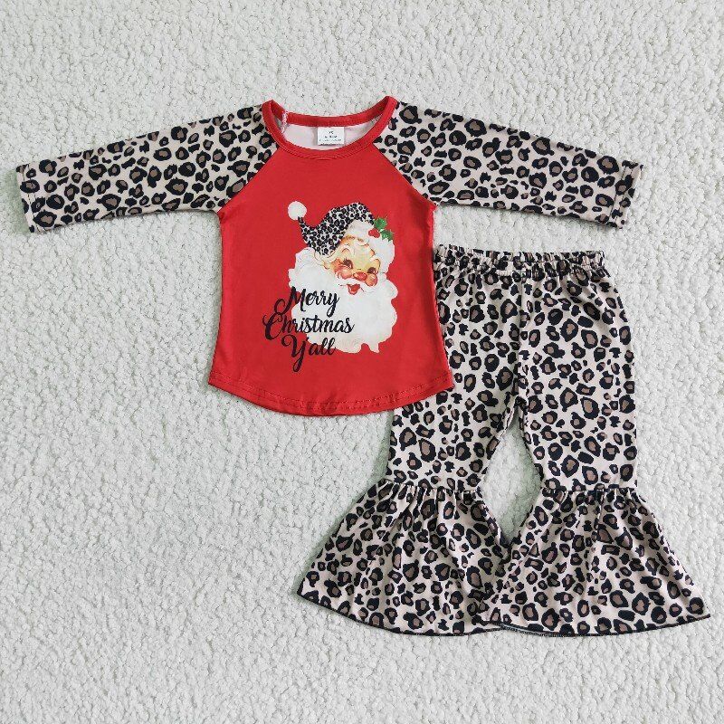 Christmas Leopard Winter Girl Suit