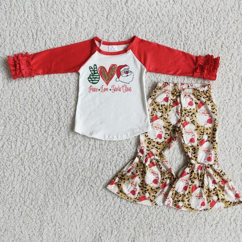 Gesture Peace Christmas Girl Set