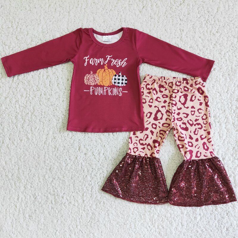 Thanksgiving Pumpkin Girl Set