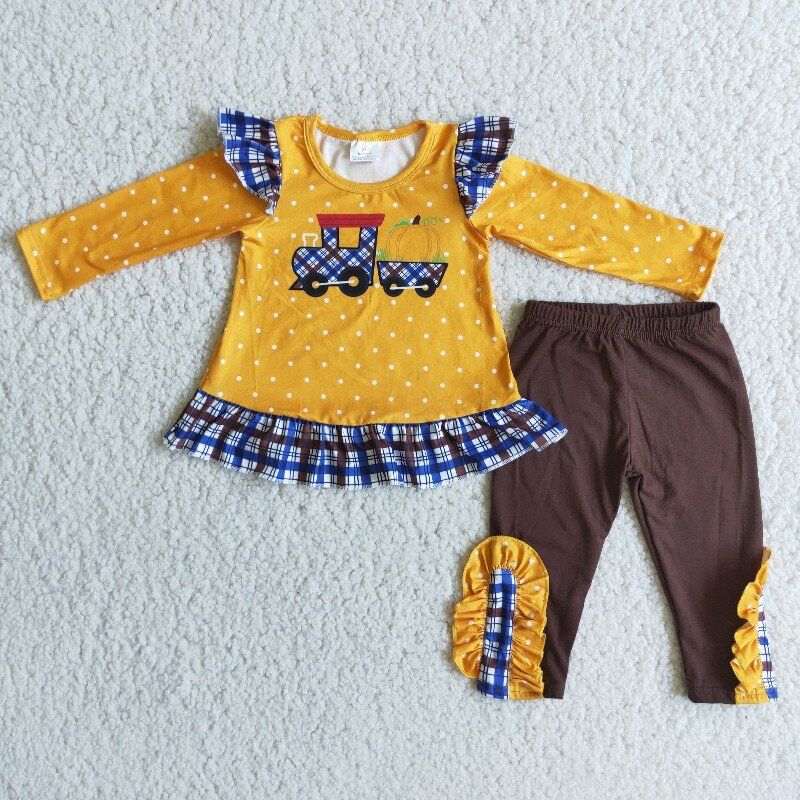 Thanksgiving Pumpkin  Girl Set