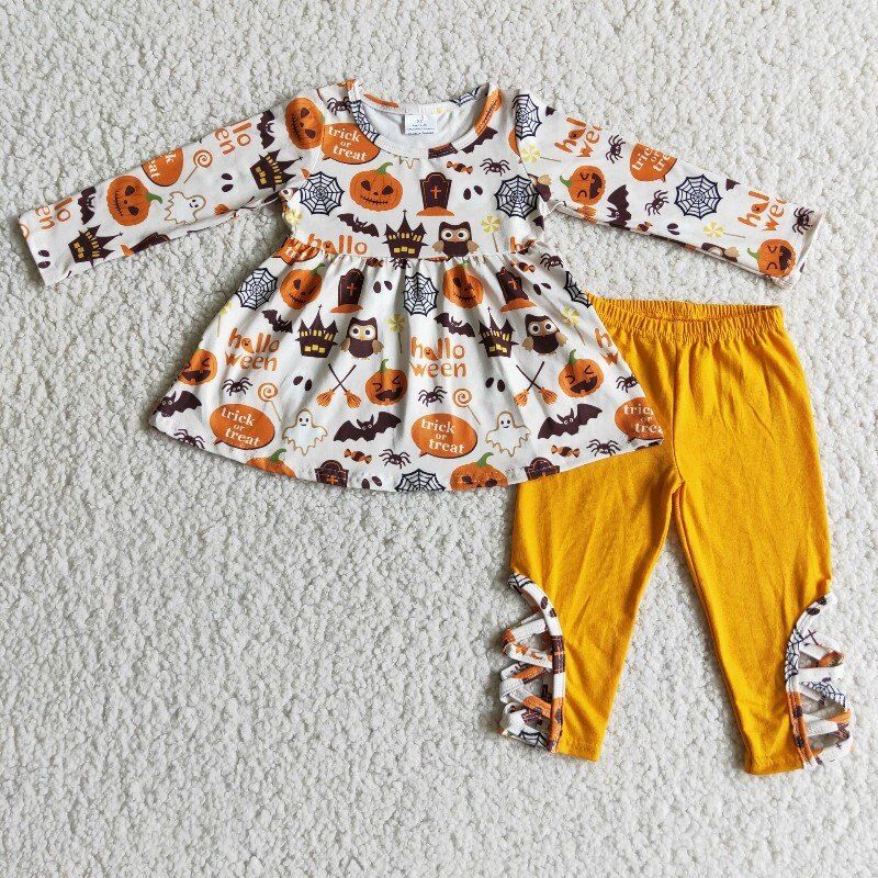 Thanksgiving Pumpkin  Girl Set