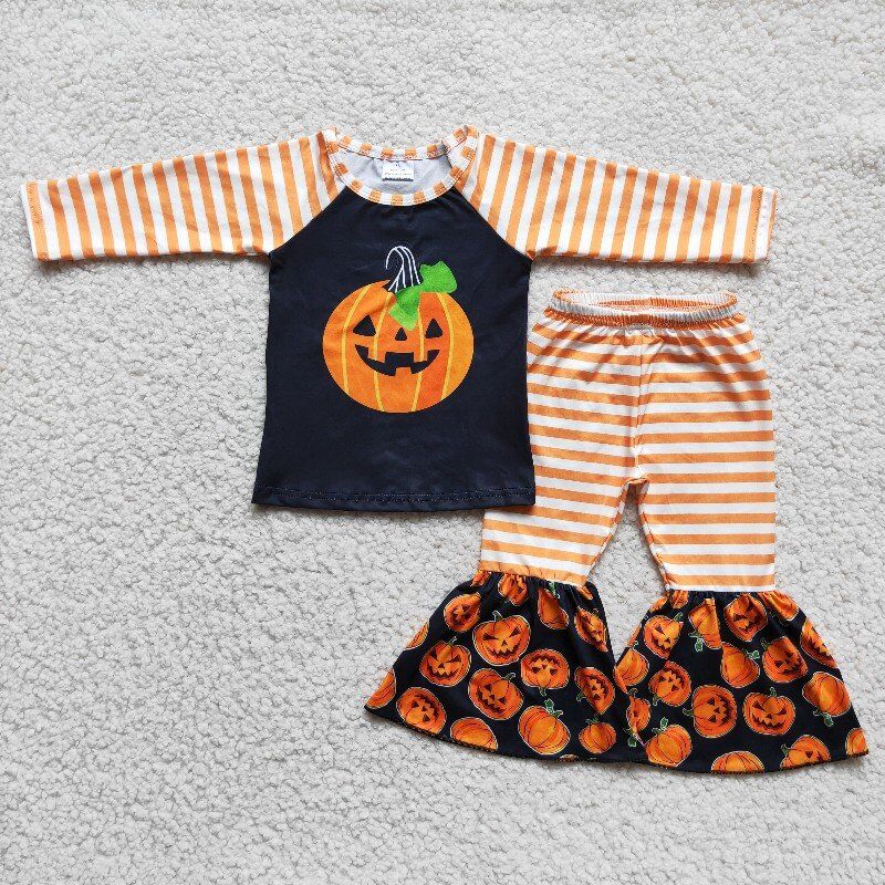 Thanksgiving Pumpkin  Girl Set