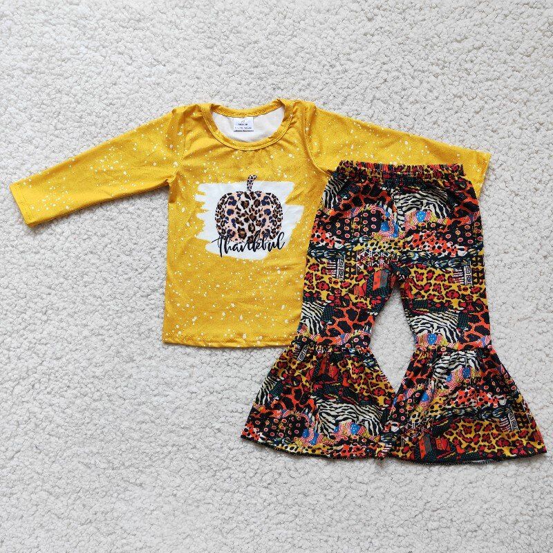 Thanksgiving Pumpkin  Girl Set