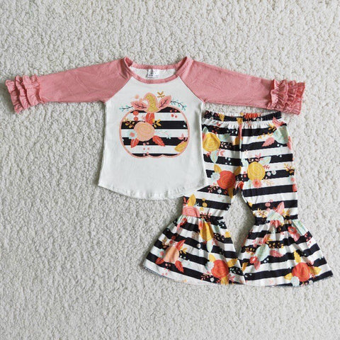 Thanksgiving Pumpkin  Girl Set