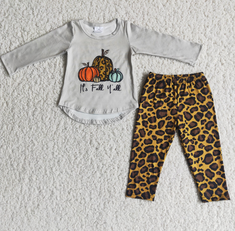 Thanksgiving Pumpkin  Girl Set