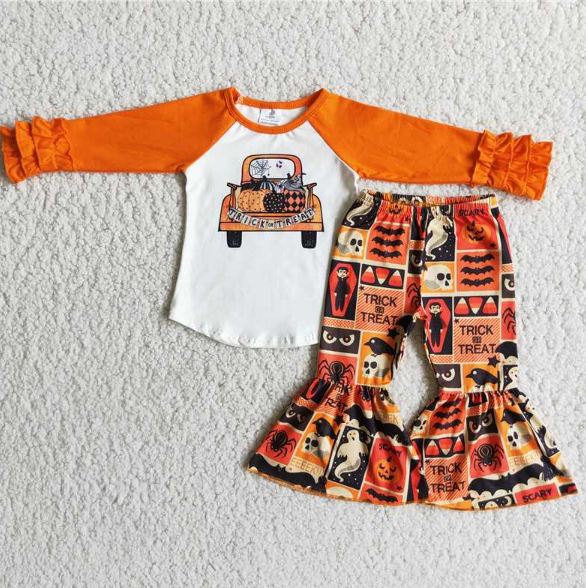 Thanksgiving Pumpkin  Girl Set