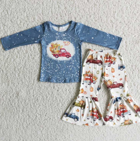 Thanksgiving Pumpkin  Girl Set