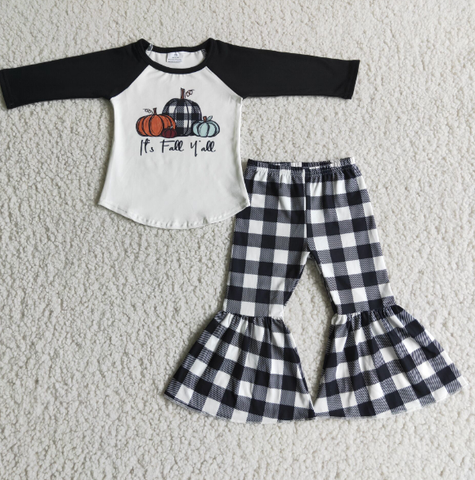 Thanksgiving Pumpkin  Girl Set
