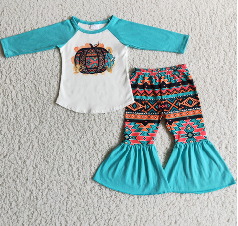 Thanksgiving Pumpkin  Girl Set