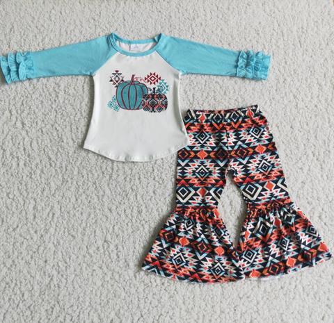 Thanksgiving Pumpkin  Girl Set