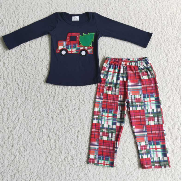 Christmas Boy Long Sleeve Suit