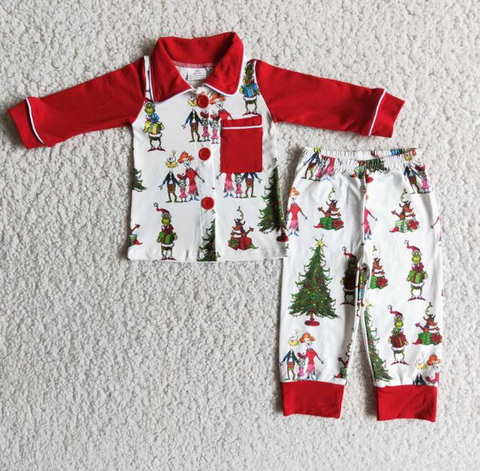 Christmas  Boys Winter Pajama Set