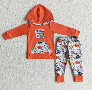 Baby Boys Hoodies Long Sleeve and Long Pants Sets