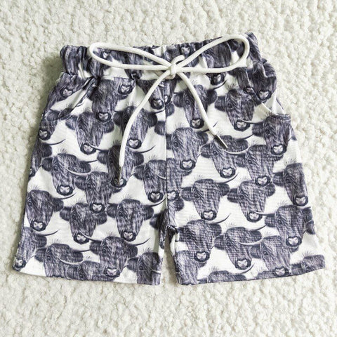 SS0001 Baby Boys Summer cow shorts
