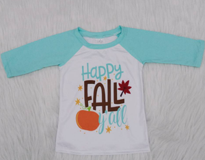6 A11-11 Boy Pumpkin Maple Long Sleeve Top