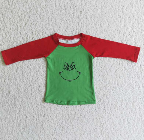 6 A6-5 Boy Red Long Sleeve Top