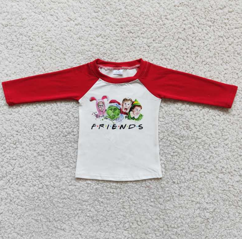 6 B10-22 Boy Red Long Sleeve Top