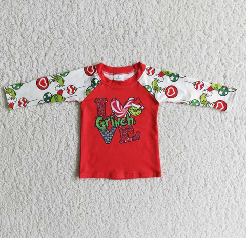6 A9-12 Boy Love Long Sleeve Top