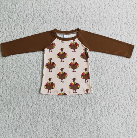 6 C6-34 Boy Turkey Long Sleeve Top